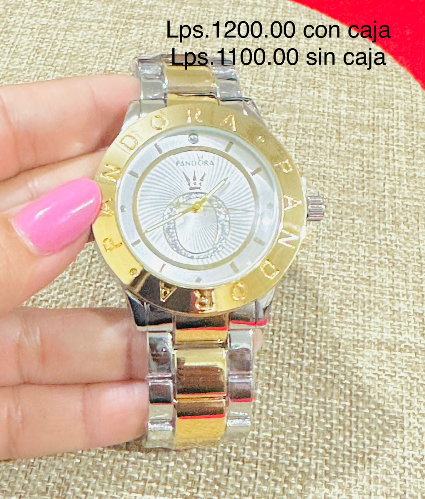 Reloj de dama dos tonos