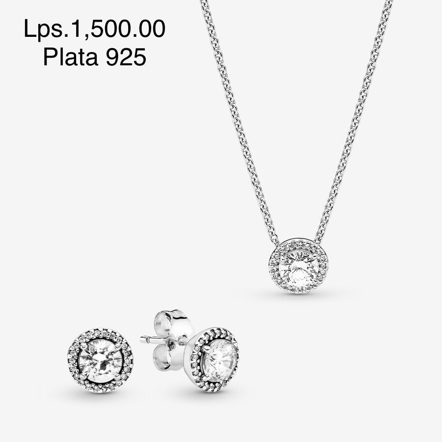 Set cadena y aritos Plata 925