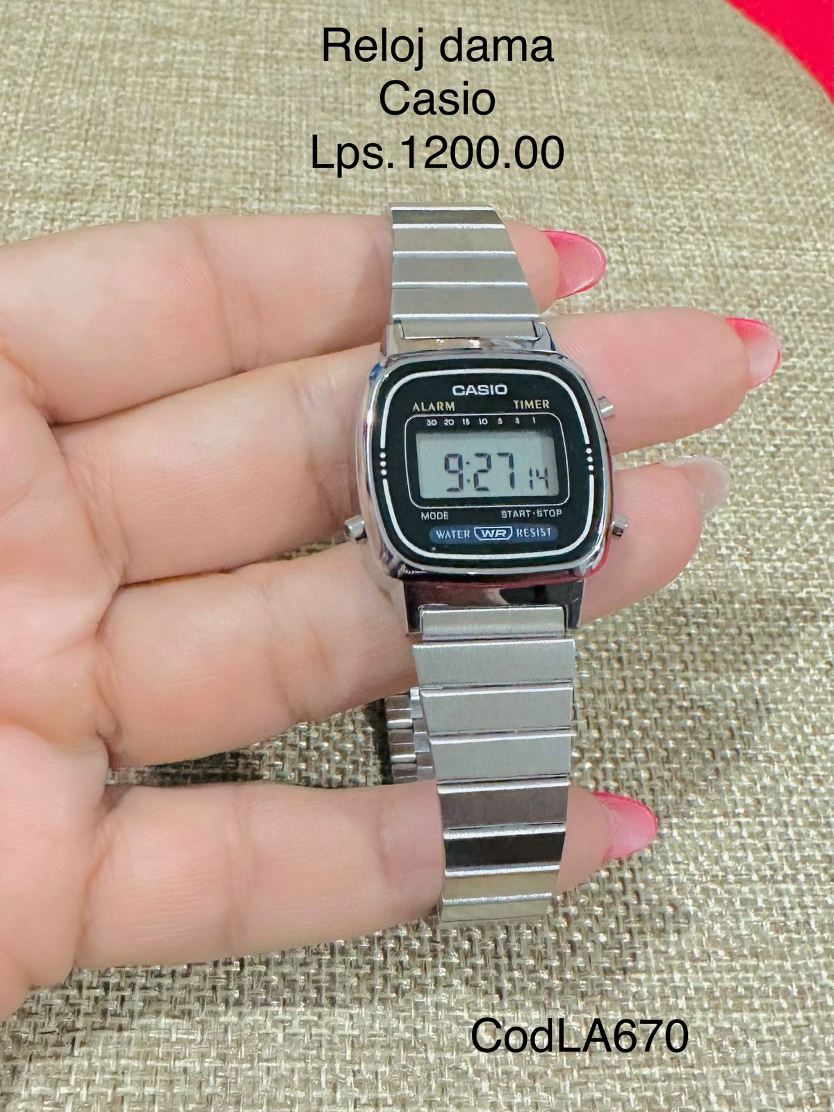 Reloj digital de dama