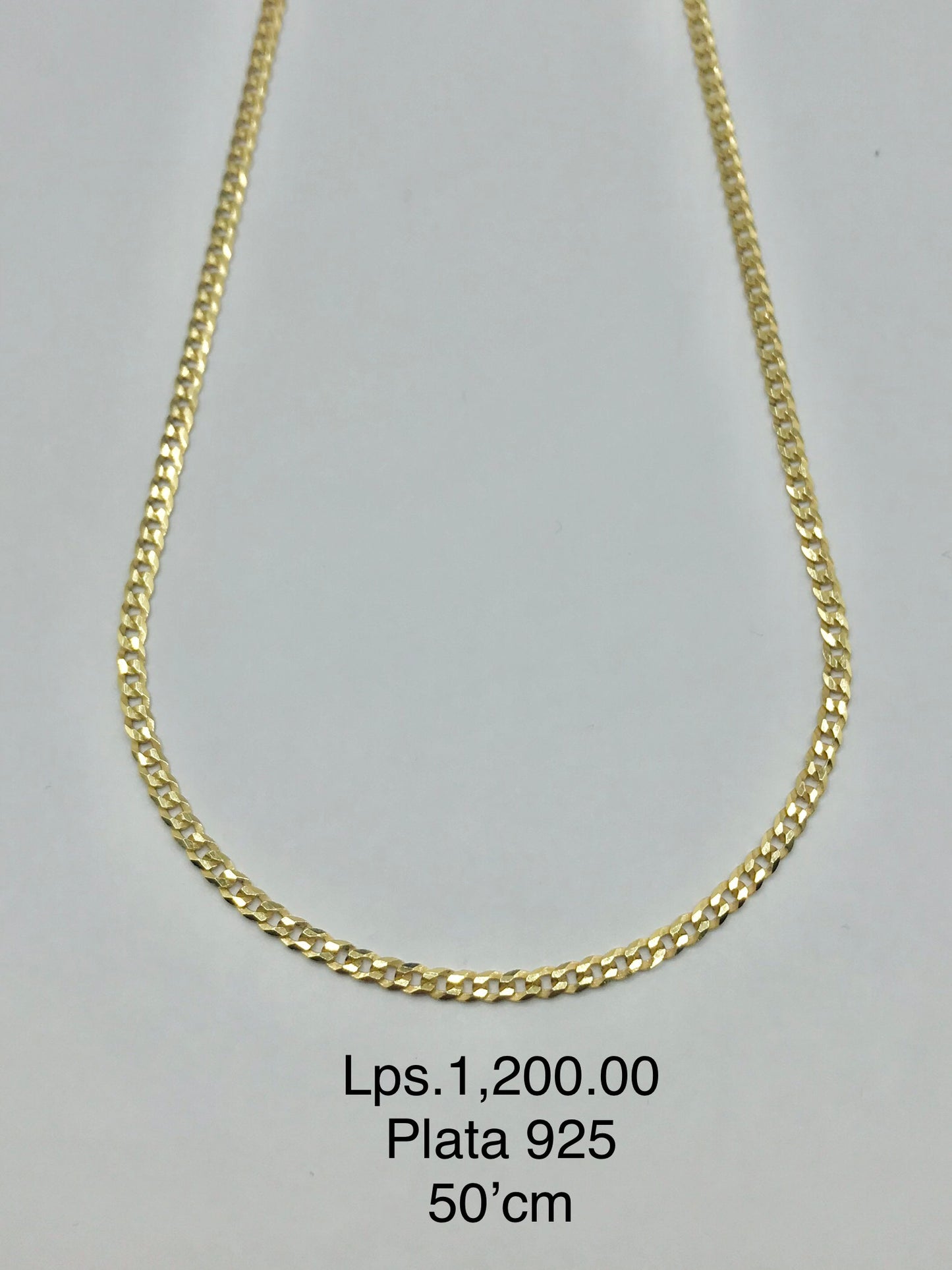 Collar co baño de Oro Plata 925