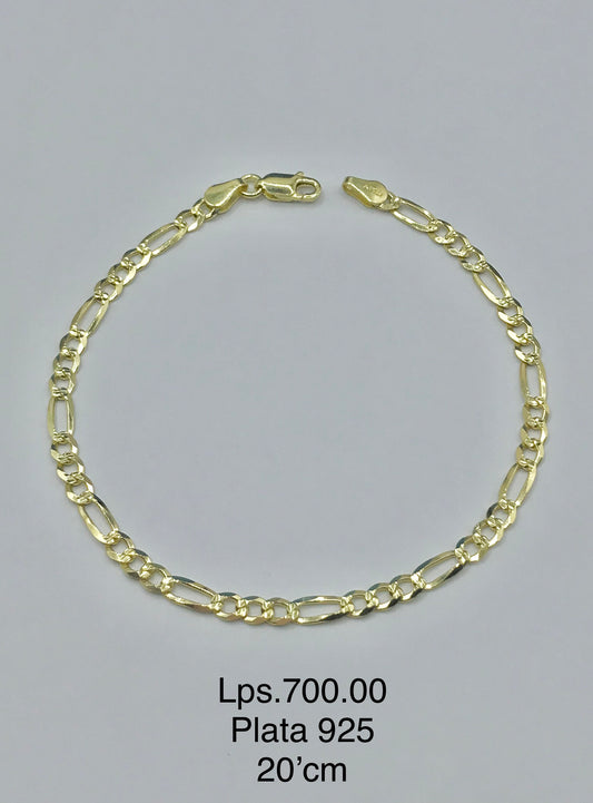 Pulsera de Oro Plata 925