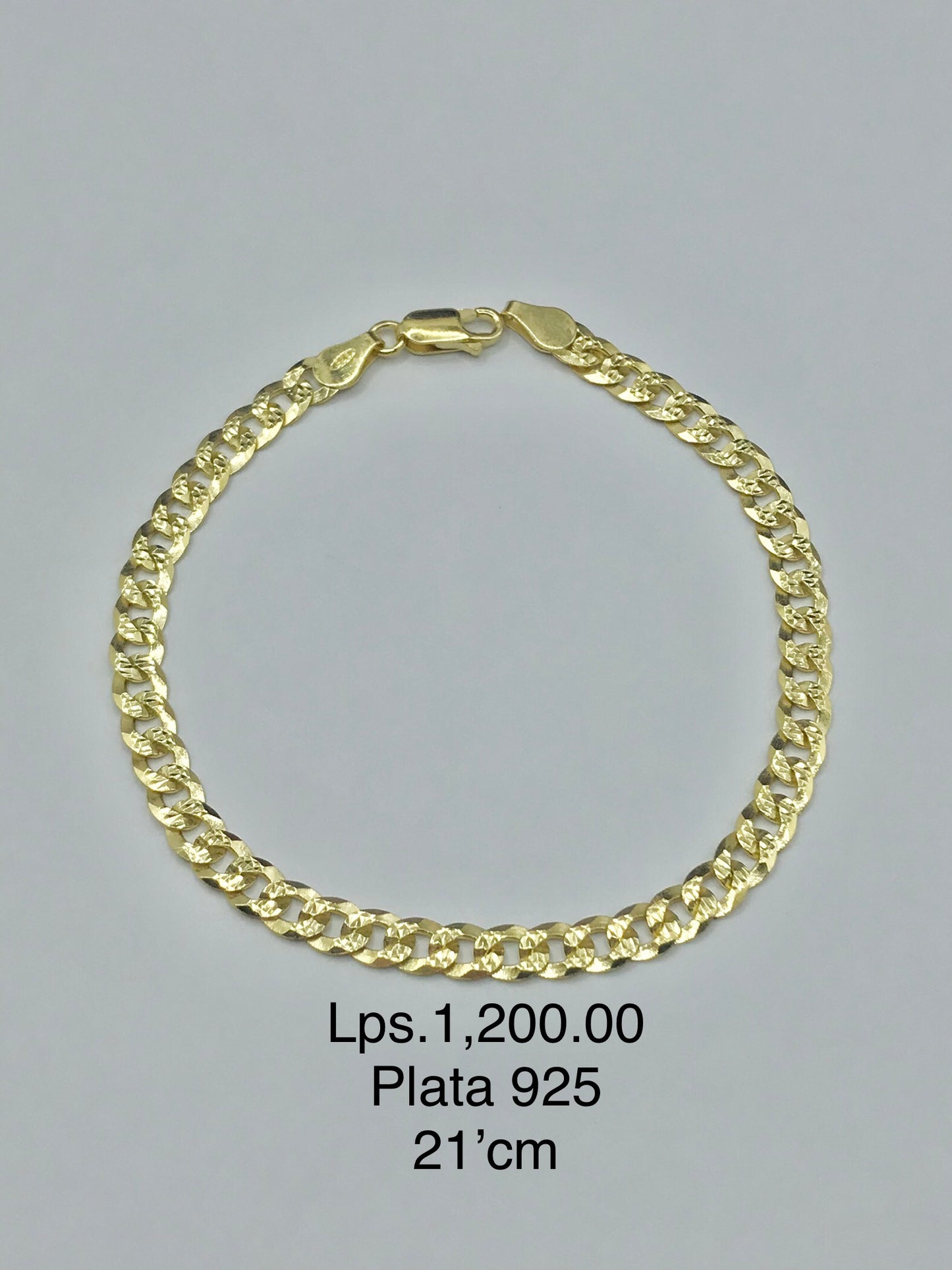 Pulsera de Oro Plata 925