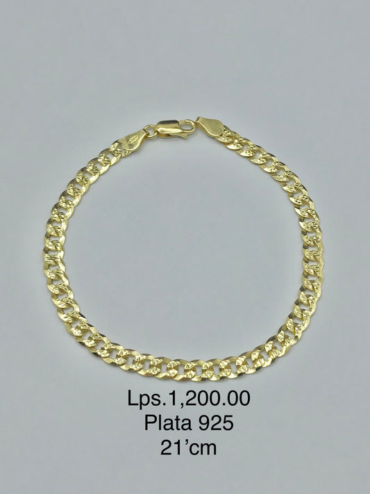 Pulsera de Oro Plata 925