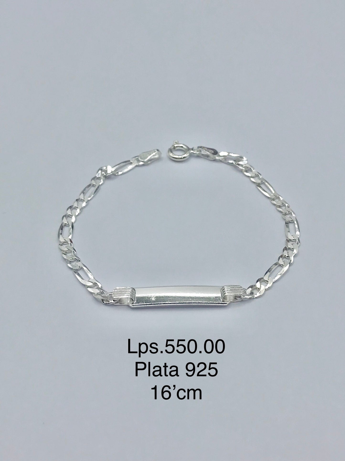 Pulsera con plancha Plata 925