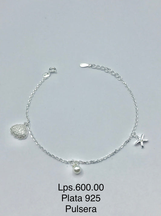 Pulsera con colgantes Plata 925