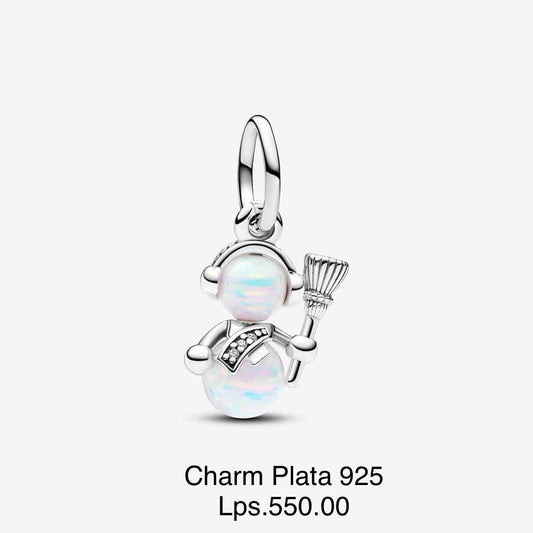 Charm Muñeco de Nieve Plata 925